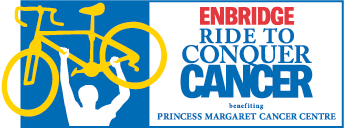 Enbridge Ride to Conquer Cancer logo.