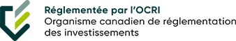 Reglementée pay l'OCRI, Organisme canadien de régulementation des investissements