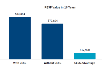 RESP Value in 18 Years