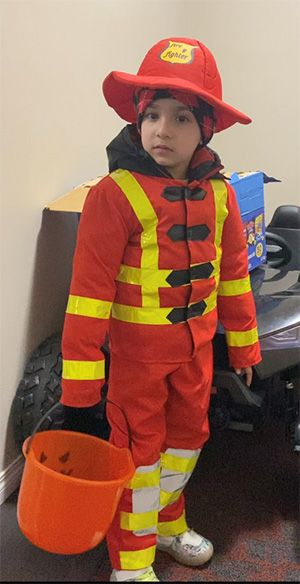 Costume for Halloween.