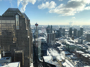 Calgary skyline.