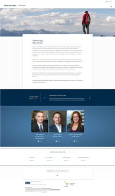 Screenshot of Mike Turner's website
