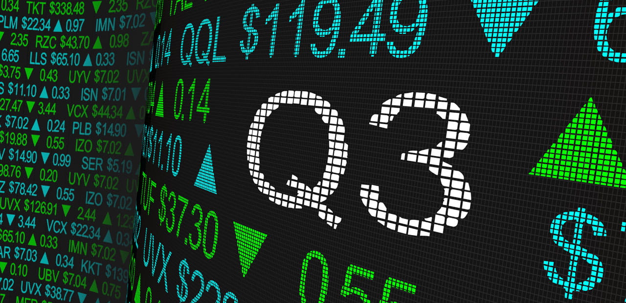 Q3 3rd Quarter Period Stock Market Ticker Words 