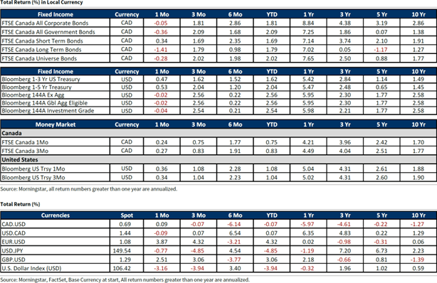Total Return in Local Currency