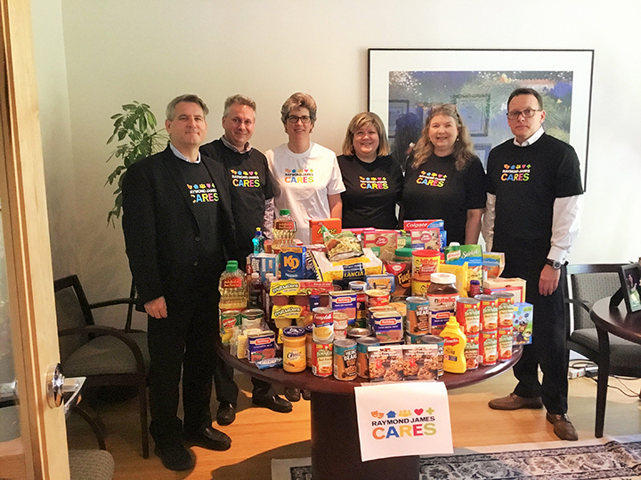 team at the Burlington Food Bank