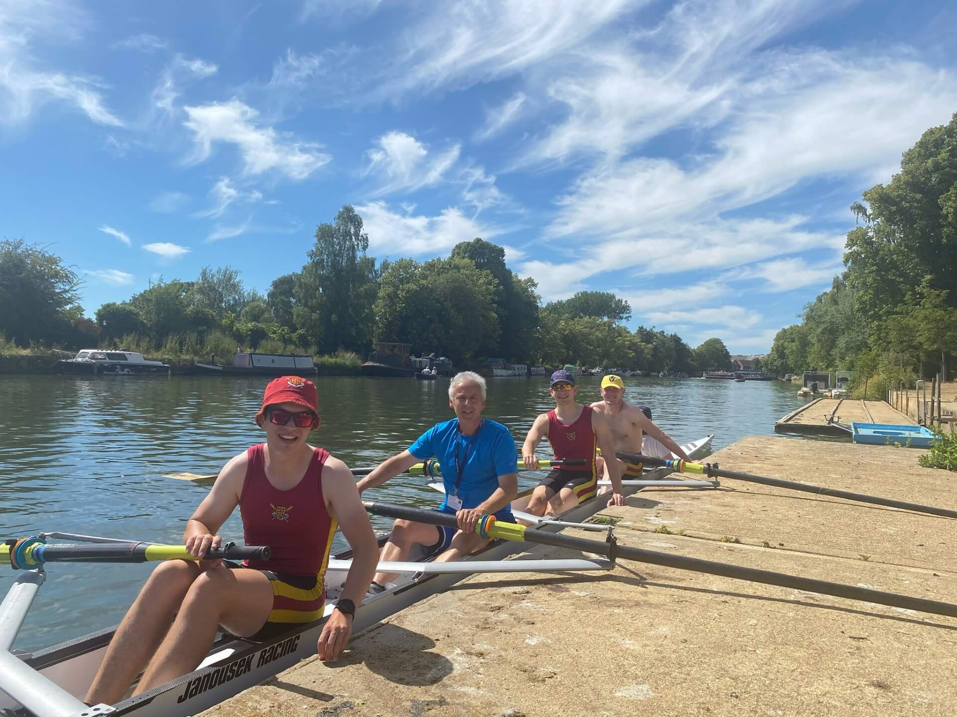 Peter Boronkay rowing