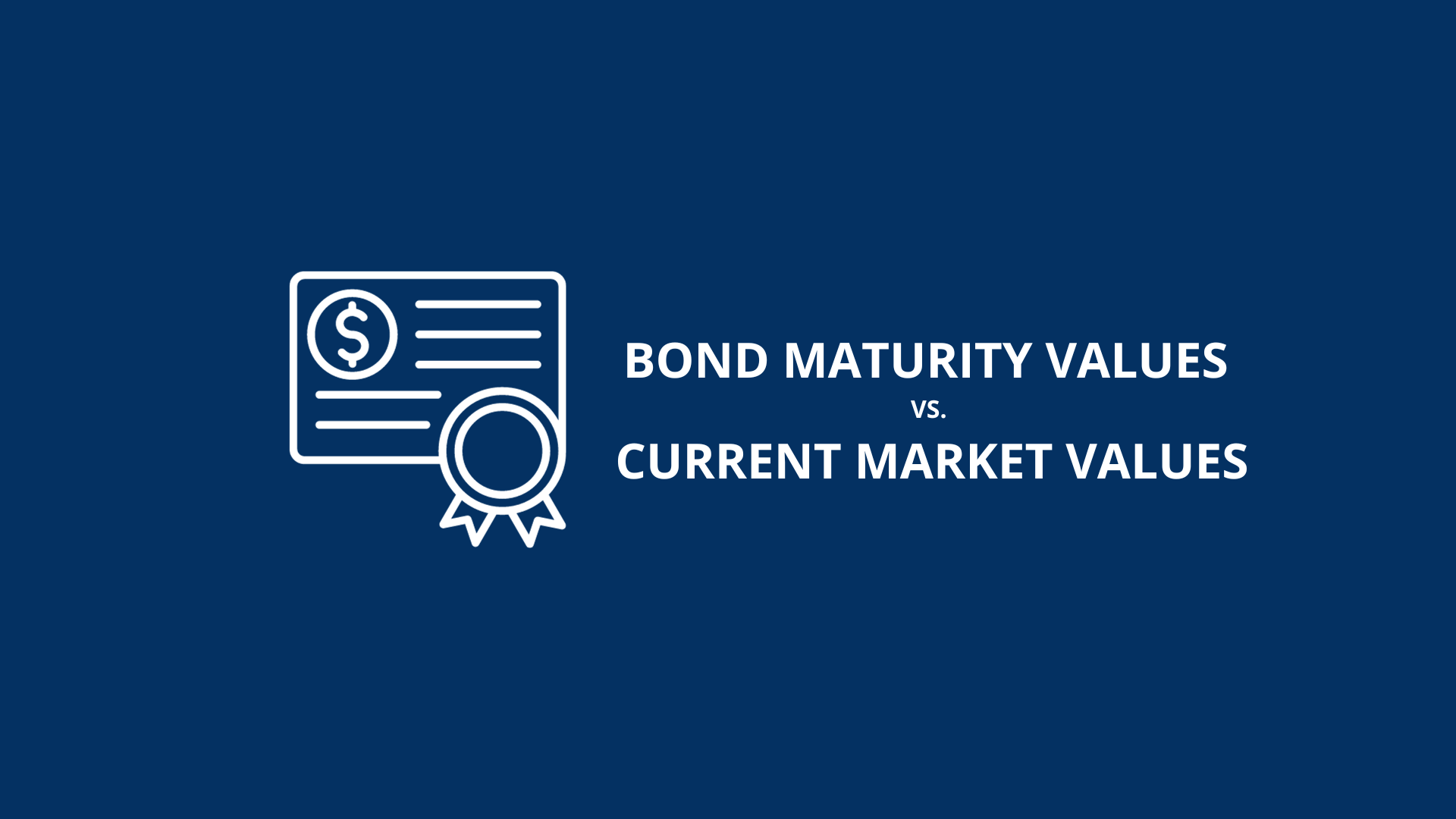 Bond Maturity Values